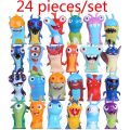 SAKURA 24pcs/set Slugterra Action Figures Toy 5cm Mini Slugterra Anime Figures Toys Doll Slugs Children Kids Boys Toy. 