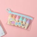 6Pcs/Lot Cute Cartoon Cat Highlighters School Office Stationery Students Drawing Supplies Kawaii Ice Cream Mini Paint Marker Pen. 