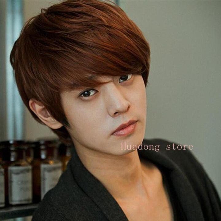 Men's Wigs, Wigs, Short Hair, Texture, Korean Style Hair Wig