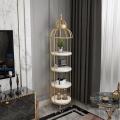 Corner Stand Corner Rack For Decoration Cage bird cage flower rack living room shelf corner floor multilayer storage cosmetics shop window display Saddiq Tele Mall. 