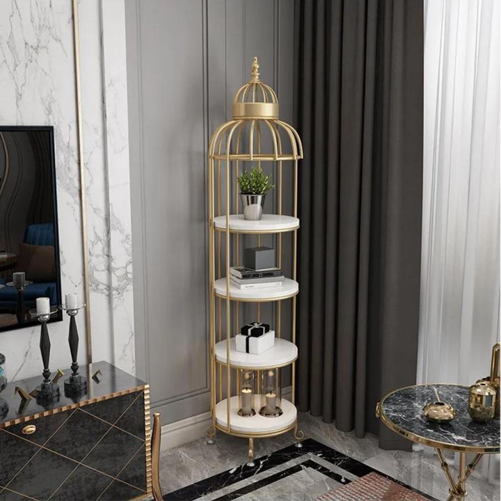 Corner Stand Corner Rack For Decoration Cage bird cage flower rack living room shelf corner floor multilayer storage cosmetics shop window display Saddiq Tele Mall