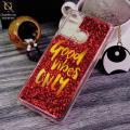 Infinix Hot 9 Pro Cover - Design 31 - Trendy Moving Liquid Glitter Shine Soft Borders Case. 