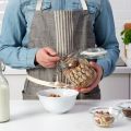 KORKEN IKEA 1-Liter Glass Food Storage Jar with Lid and Rubber Seal, Ideal for Tea, Sugar, Rice, and Pickles. 