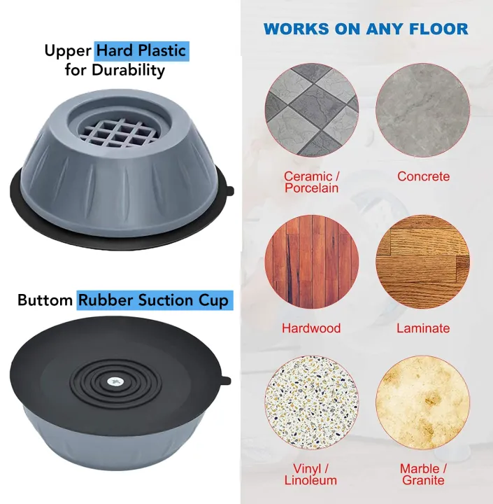 Pack%20of%204%20Anti%20Vibration%20Washing%20Machine%20Feet%20Mats%7C%20Anti%20Slip%20Skid%20Noise%20Cancelling%20Lifting%20Base%20Universal%20Size%20Washer%20Dryer%20Shock%20Absorber%20Dampers%20Stand%20Pads%7C%20Rubber%20Legs%20Foot%20Pads%20for%20Furniture%20Fridge%20Refrigerator%20Kitchen%20and%20Home%20Appliance%20-%20Image%202