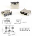5pcs 6Pin SMD USB-3.1 Type-C Female Socket charging jack type c Connector For High. 