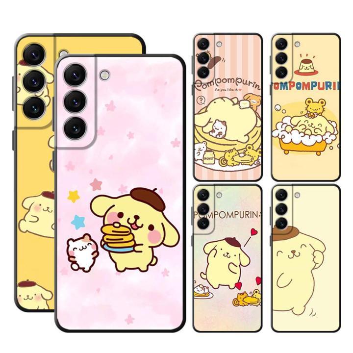 【NEW】Sanrio cute Pom Pom Purin Phone Case for Samsung Galaxy S20 FE S10e S8 S10 S22 Ultra 5G S21 Plus S9 S21 S7 Cover TPU Soft