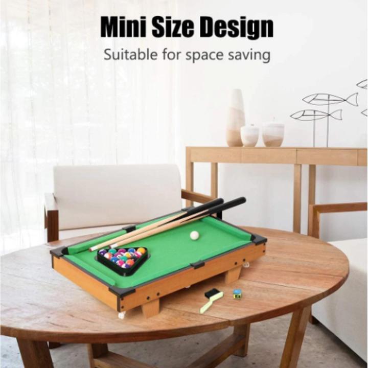 Mini Pool Table, Premium Tabletop Billiards Mini Snooker Game Set - Balls, Cues, and Rack Pool, Sport Bank Shot Family Playing, Billiard Table for Children Indoor and Outdoor Game Board Game Accessories Board Game