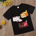 Aphmau T-shirt Kawaii Aphmau T-shirts Print Princess Children's Clothing Cartoon Anime Boys Girls Shirt cat print Summer Tops. 