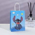 1/3/6Pcs Disney Lilo Stitch Theme Cute Angel Paper Gift Bags Candy Biscuit Bag Tote Bags Birthday Party Baby Shower Supplies. 