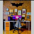 3D Batman Led Wall Lamp - Gaming Decor - ZF Tycoon room decor - Color Black. 