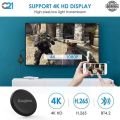 Kingbox 4K Ultra HD WiFi Display TV Dongle Receiver - Chromecast and Miracast Compatible, 4K HDMI TV Stick for Screen Mirroring, DLNA Support, Zero Lag, Wireless WiFi Display Receiver for Android and iOS.. 