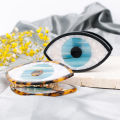 New Fahion Acetate Blue Oval Evil Eye Hair Clip / Korea In Women Large Rein hark Clip / Acrylic Bath hower Makeup Hairpin Hair Claw. 
