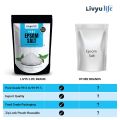 Epsom Salt : 99.5% Pure Magnesium Sulphate- Export Quality - Unscented, Medium Grain, 907Gms Pack. 