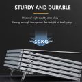 2PCs Laptop Riser Clip Mini laptop Stand, invisible Compact Foldable Laptop Riser and Cooling LaptopStand for all sizes Laptops, Tablets and mobile – Portable Laptop Stand, Aluminum mini laptopstand, Adjustable Height, Self-adhesive, Durable & Lightweight. 