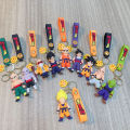 Dragon Ball Keychain PVC Cartoon Anime Figure Trunks Son Goku Piccolo Buu Vegeta Action Figures Key Chain Keyring Bag Pendant. 