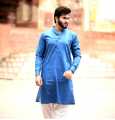 So Kamal Unstitched ( kurta )LITE BLUE. 