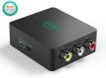 Akale 1080P HDMI to AV RCA CVBS Composite Video Audio Converter Adapter Support PAL/NTSC with HDMI Cable 3RCA Cable for PC Laptop Xbox PSTV VHS VCR Camera DVD Roku 2 Roku 3 ,Black. 