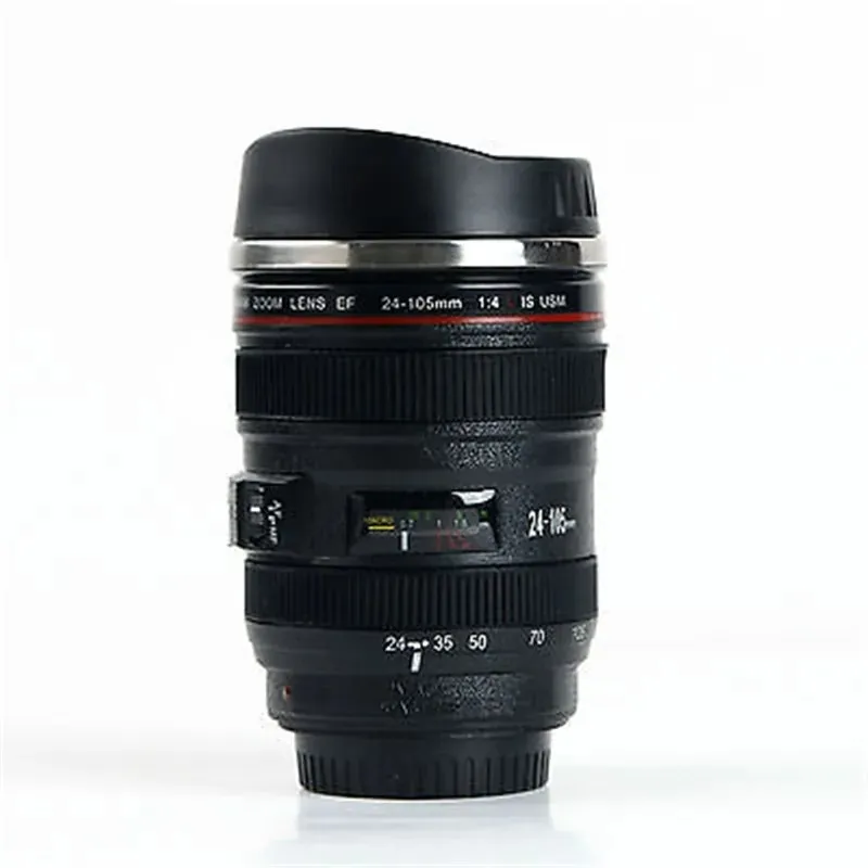 Camera Lens Travel Thermos Mug