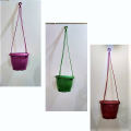 Flower Pots High Quality Decoration Multi Color Plastic Pots Decorating for lawn Garden and indoor Pack of 3. 