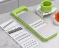 Kitchen 5 in 1 Stainless Steel Multifunctional Safe Manual Vegetable Slicer Cutter Potato Shredders Garlic Carrot Grater Chopper. 