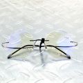 Rimless Ultra-light Round Progressive Multifocal Reading Glasses MEN TITANIUM ALLOY See Near And Far ADD +1 To +4. 