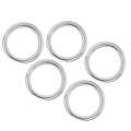Hi Mall 5PCS Welded O Ring Stainless Steel Marine Grade Round for Sailing Diving Luggages. 
