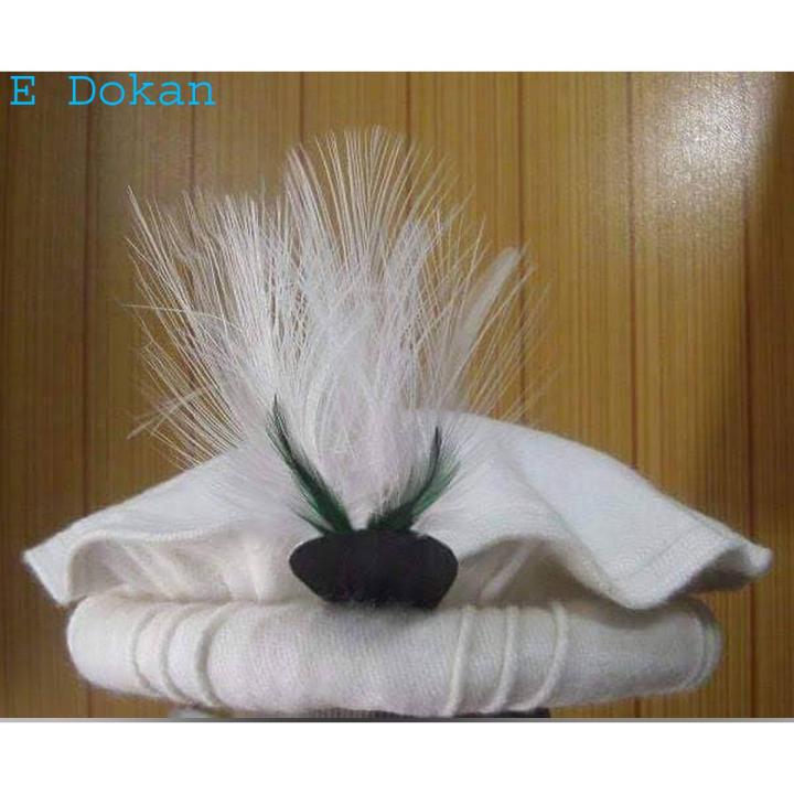 Chitral Traditional Woolen Cap Handmade Pakol with Feather Logo | Daraz.pk
