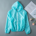 Sunscreen women's 2022 spring and summer new solid color ultra-thin breathable quick-drying UV protection short sunscreen coat women. 