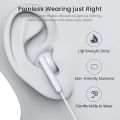 BENEWY Earphones, In Ear 3.5mm Headphones Noise Isolating Wired Earbuds with Microphone, Bass Sound, Volume Control, Lightweight, Compatible with iPhone, iPad, MP3 with 3.5mm Jack. 
