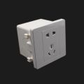 86 type junction box embedded Switch bottom box PVC plastic socket bottom box Pre embedded concealed fireproof and flame-retardant box. 
