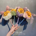 Good-looking Rose Flower Pen Graduation Bouquet Birthday Gift for Girls Teachers Teacher's Day Practical Gift Flower Pen. 