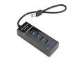 4 Port Micro USB Hub USB Splitter High Speed 480Mbps USB Hub LED  for Tablet Laptop Computer Notebook. 
