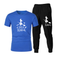 Basic printed trousers shirt set for men. 