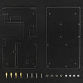 Acrylic Case for CM4 IO Board Raspberry Pi Compute Module 4 IO Board Clear Shell. 