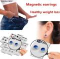 Acupressure Slimming Earrings Healthcare Weight Loss Stud Earring Healthy Stimulating Acupoints Gallstone Clip Magnetic Therapy. 