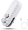 Mini Seal Machine, 2 in 1 USB Rechargeable Magnetic Heat Sealing & Cutting, Portable Handheld Vacuum Sealer for Food, Snacks, Chips, Fresh Storage, Plastic Bags Sealing Machine. (Multicolor). 