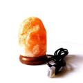 Natural Mini Salt Lamp Color Changing USB Plug Operated Table Lamp. 