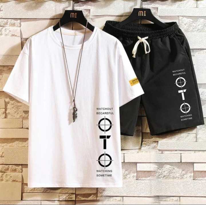 Tracksuit Cotton Fabric T-Shirt & Short for Summer Elegant Suits Gym Track Suit T shirts shorts Casual Wear for Men/Girls/Women