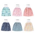 Children's Cotton Training Pants Cloth Diaper Skirt Washable Waterproof Reusable Diaper Pants High Waist Diaper Skirt. 