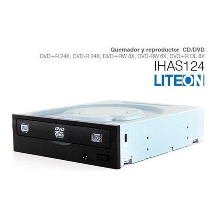 24X DVD±R DVD Burner DVD WRITER SUPER DRIVE w/ SecurDisc Tech 20X DVD+R 8X DVD+RW 16X DVD+R DL 20X DVD-R 6X DVD-RW 16X DVD-ROM 48X CD-R 32X CD-RW 48X CD-ROM Black SATA Model iHAS124-13 FU ( Branded Used )