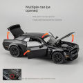 1:32 Scale Dodge Challenger Hellcat Die-Cast Metal Toy Car - Pull Back Model with Sound and Light.. 
