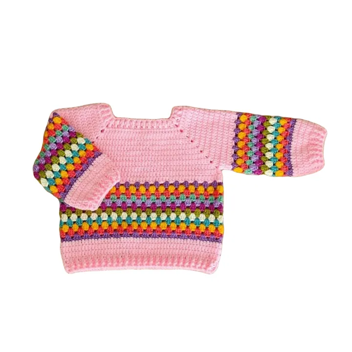 Crochet%20Sweater%20/%20Handmade%20/%20Woolen%20/%20Kids%20-%20Image%202