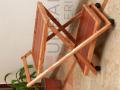 Tea trolley Folding Tea Trolley Beach Wood With Wheels. 