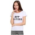BFF Sisters Printed T-Shirt For Women. 