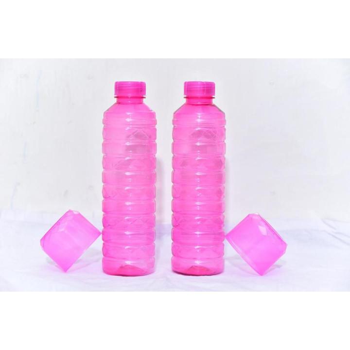 Water Bottle With Cap | Bottle With Glass | Plastic Water Bottle Pack Of 2 | 1.2ml