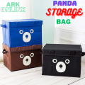 Panda Design Storage Bag Cartoon Printed Folding Storage Bins Quilt Basket Kid Toys Organizer Storage Boxes Cabinet Wardrobe Storage Bags. 