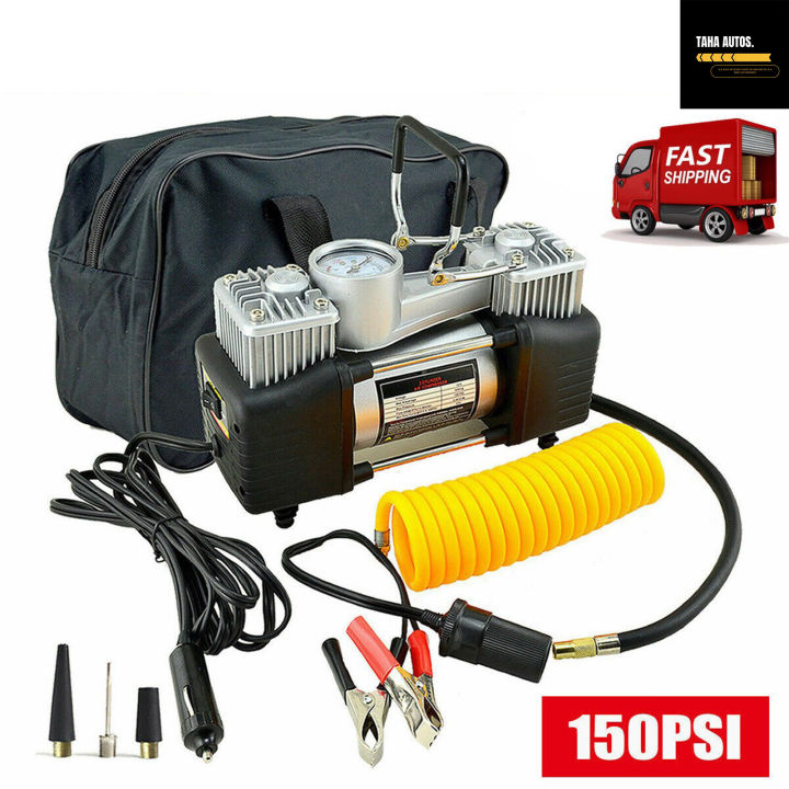Dual 2 Cylinder Heavy Duty Double Air Compressor Or Car Inflator 628 4x4
