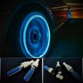 2 Pcs Cycle Bike Glow In The Dark Car Tyre Valve Cap Motion Running Sensor Activated Wheel Spokes Neon LED Light. 