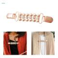 Sweater Clips Fastener Buckle Fashion Cardigan Link Chain Cardigan Clip Rose Gold. 