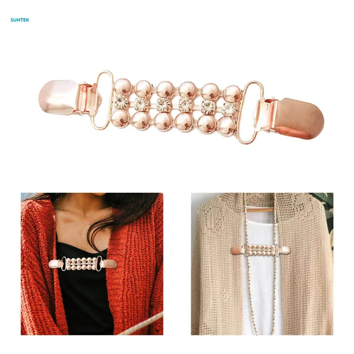 Sweater%20Clips%20Fastener%20Buckle%20Fashion%20Cardigan%20Link%20Chain%20Cardigan%20Clip%20Rose%20Gold%20-%20Image%205